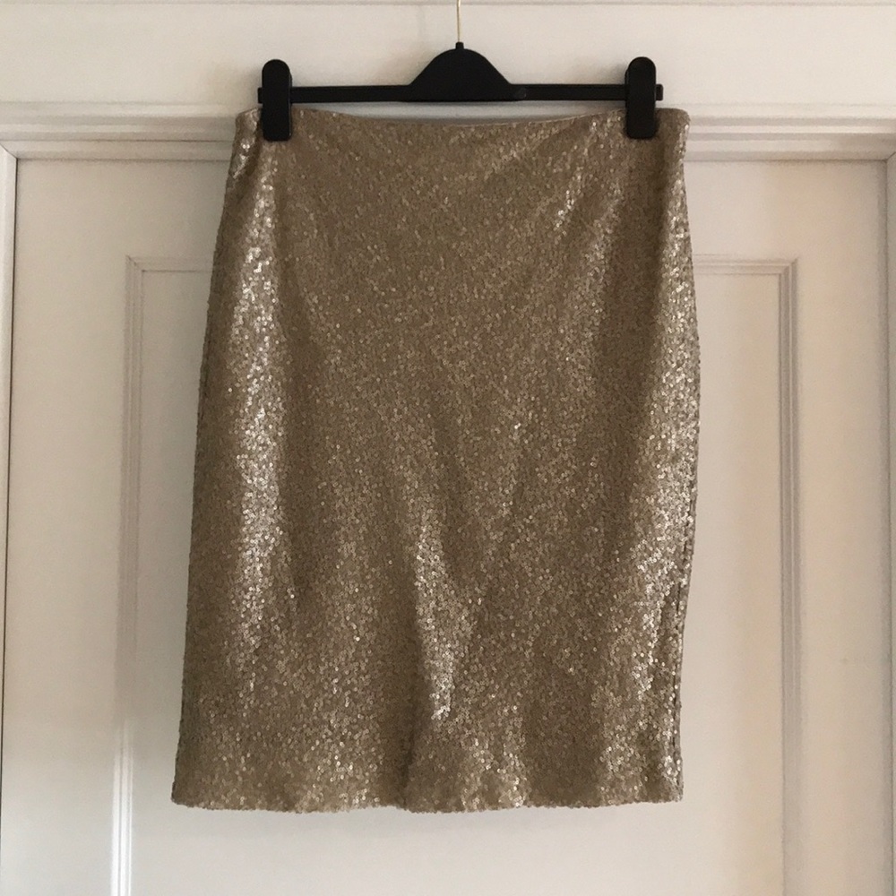 Lauren Ralph Lauren Sequin Skirt Prof Dry Cleaned